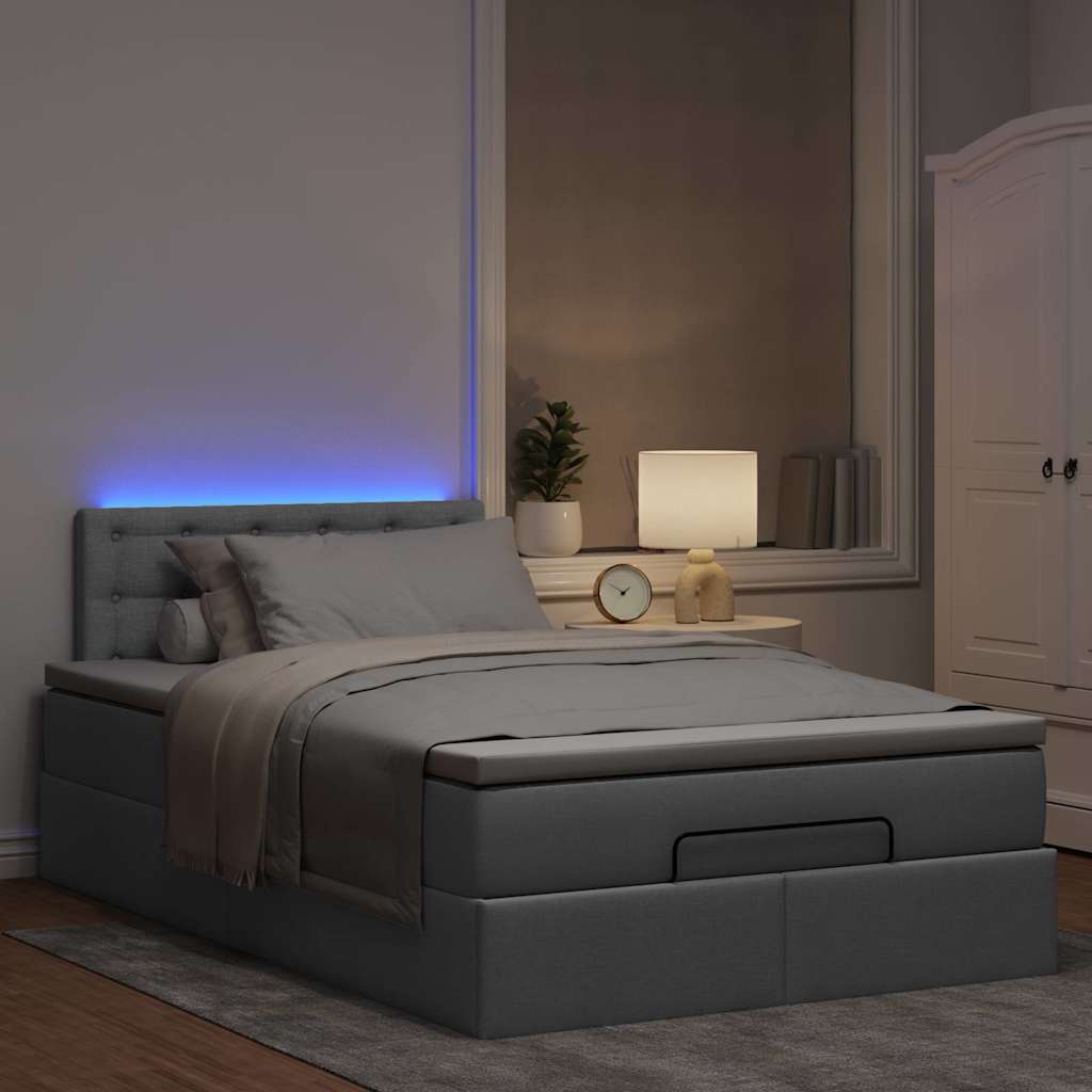 Pouf Letto con Materasso in Tessuto