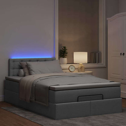 Pouf Letto con Materasso in Tessuto