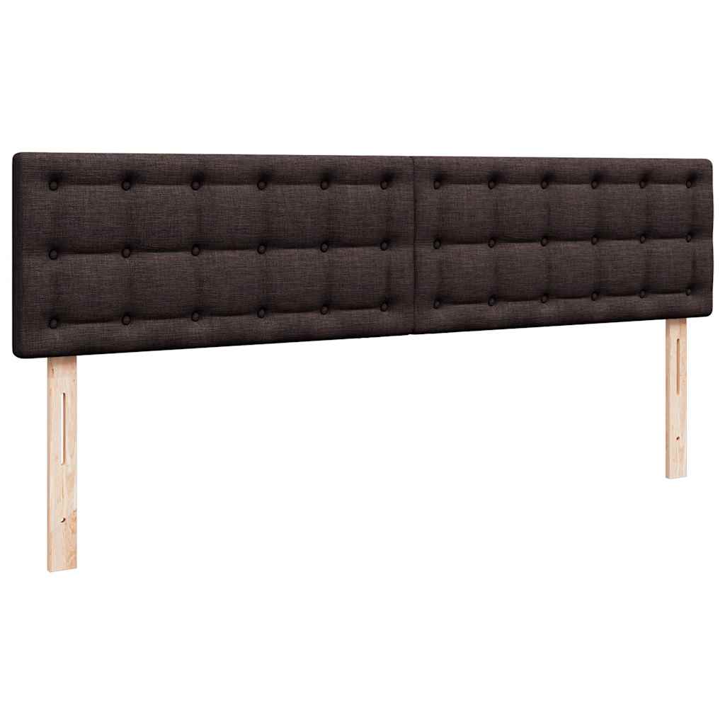 Struttura Letto Pouf con Materassi 200x200 cm in Tessuto