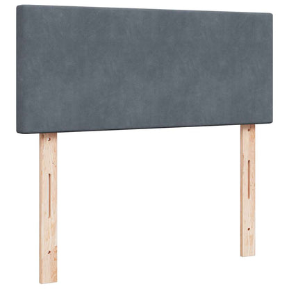 Pouf Letto con Materasso e LED Grigio Scuro 120x190cm Velluto | homemem39
