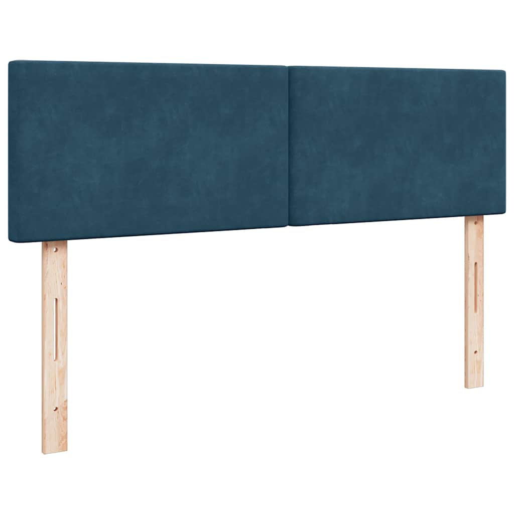 Struttura Letto Pouf con Materasso 140x190 cm in Velluto