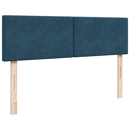 Struttura Letto Pouf con Materasso 140x190 cm in Velluto