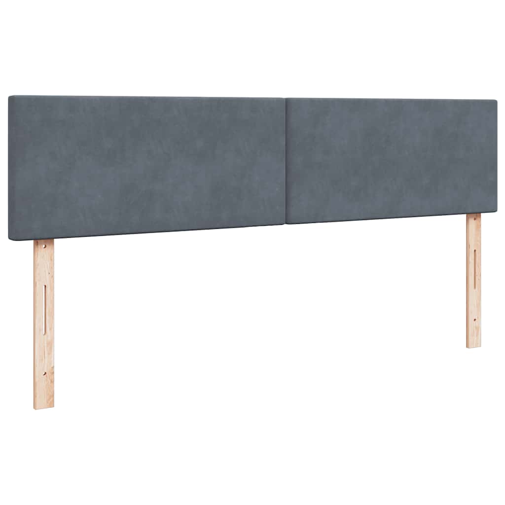 Struttura Letto Pouf con Materasso 160x200 cm in Velluto