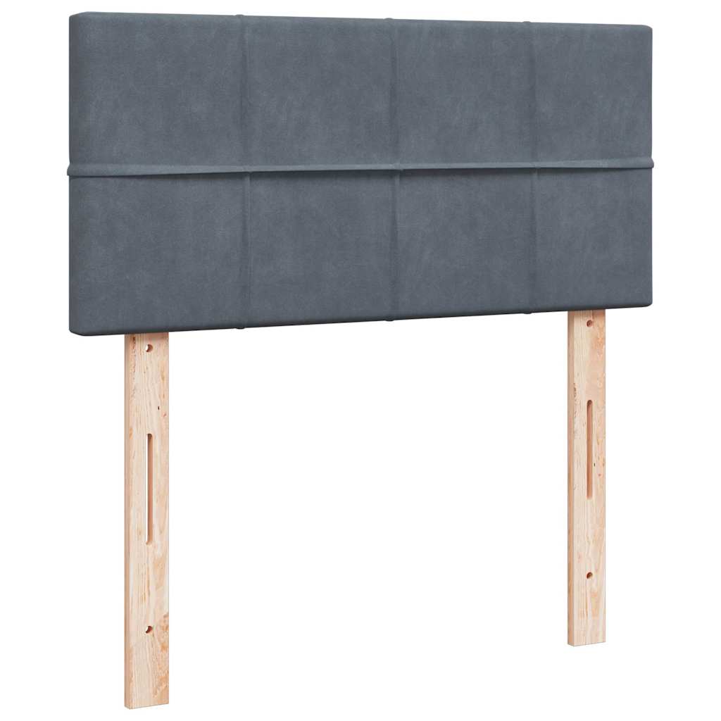 Struttura Letto Pouf con Materasso 90x190 cm in Velluto