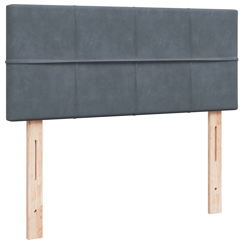 Struttura Letto Pouf con Materasso 120x200 cm Velluto - homemem39