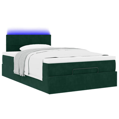 Struttura Letto Pouf con Materasso 120x200 cm Velluto | homemem39