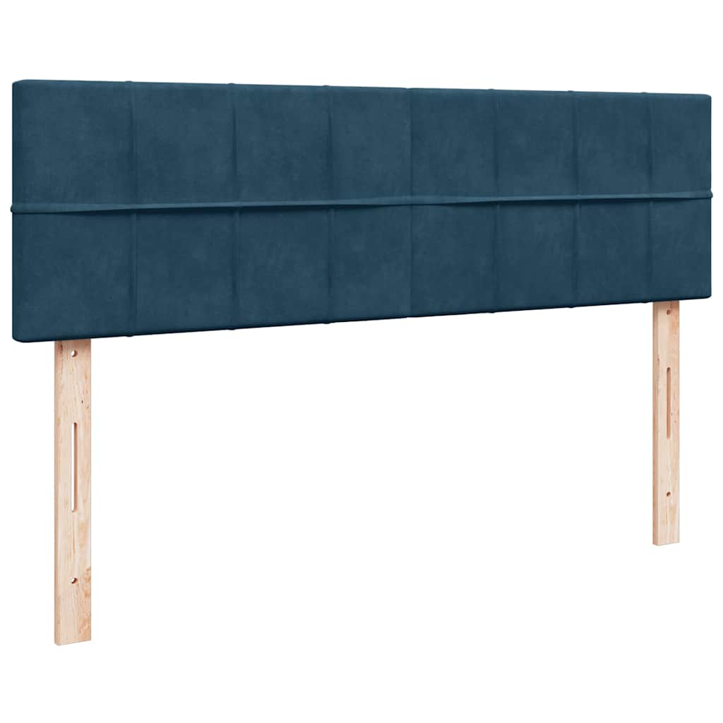 Struttura Letto Pouf con Materasso 140x190 cm in Velluto