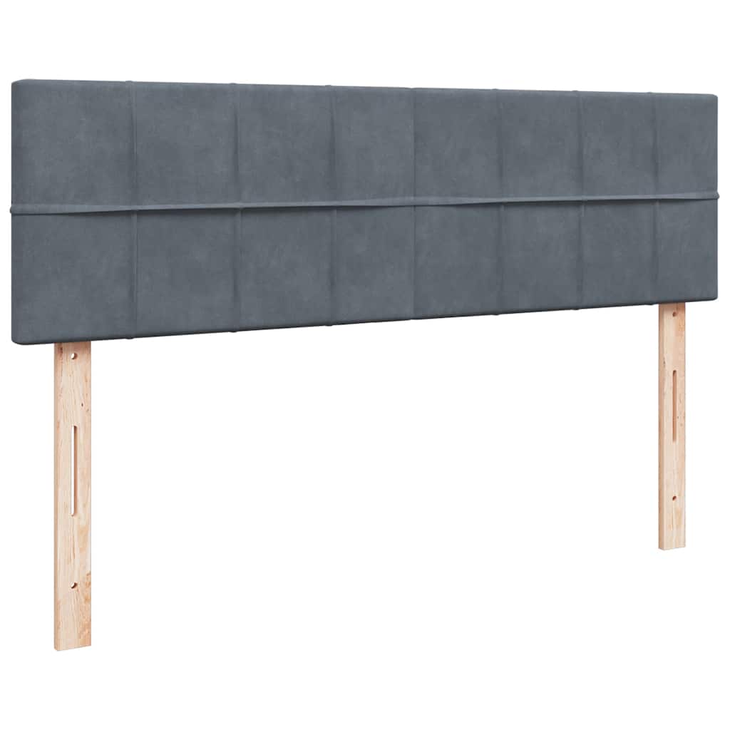 Struttura Letto Pouf con Materasso 160x200 cm in Velluto | homemem39