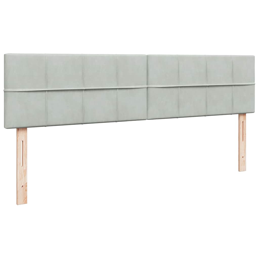 Struttura Letto Pouf con Materassi 200x200 cm Velluto | homemem39