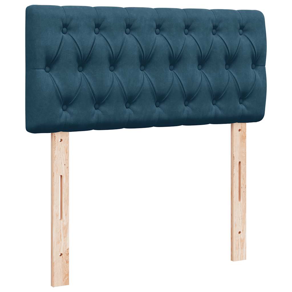 Struttura Letto Pouf con Materasso 90x190 cm in Velluto | homemem39