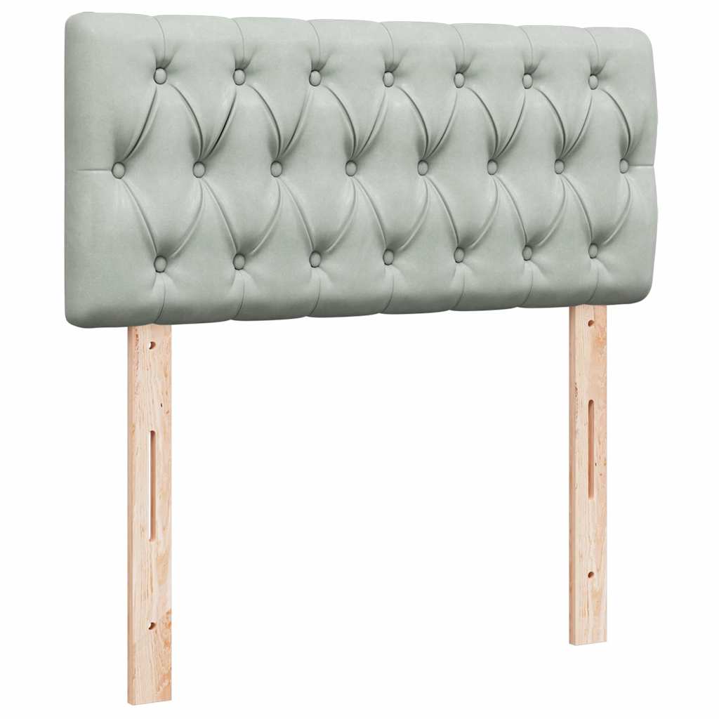 Struttura Letto Pouf con Materasso 100x200 cm Velluto - homemem39