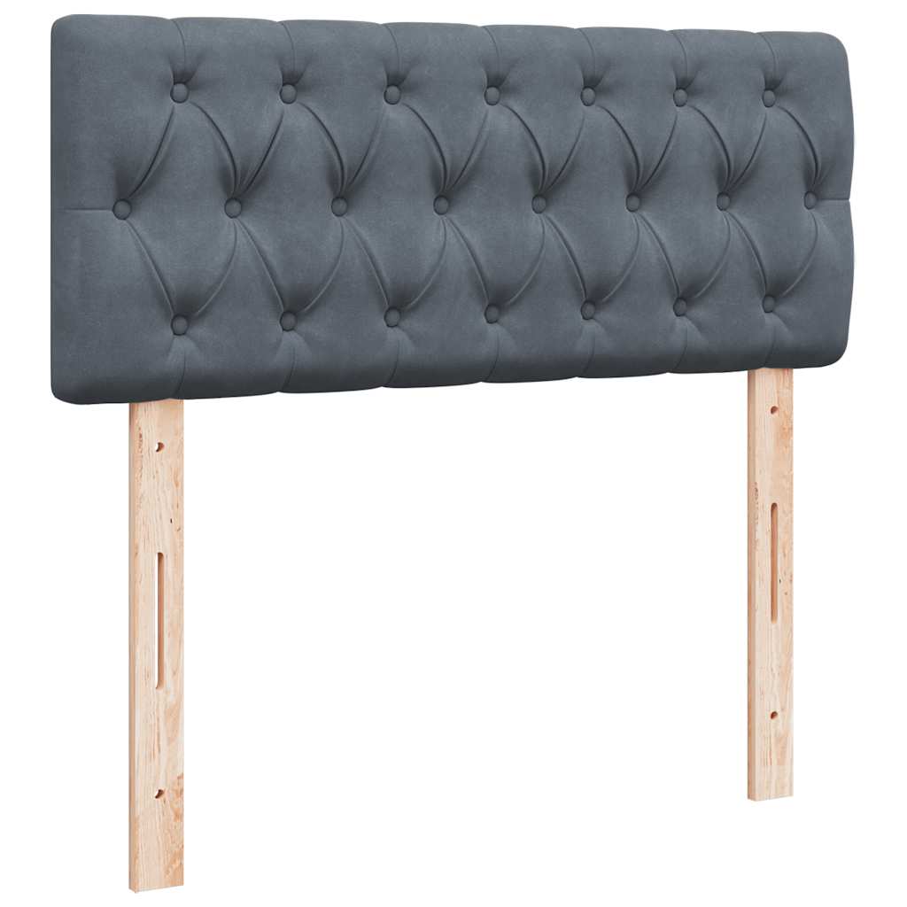 Struttura Letto Pouf con Materasso 120x200 cm Velluto