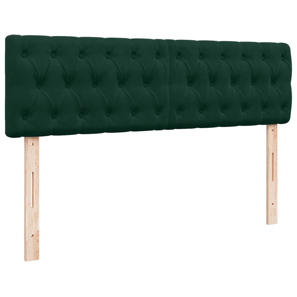 Struttura Letto Pouf con Materasso 140x190 cm in Velluto