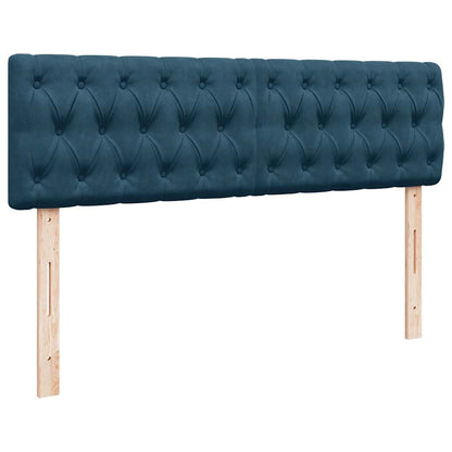 Struttura Letto Pouf con Materasso 140x190 cm in Velluto