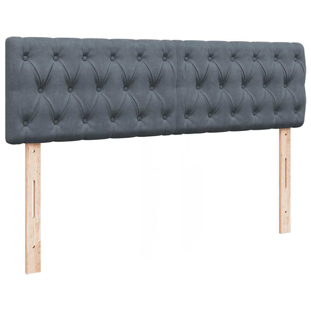 Struttura Letto Pouf con Materasso 140x200 cm in Velluto - homemem39