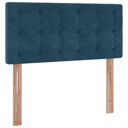 Struttura Letto Pouf con Materasso 90x190 cm in Velluto