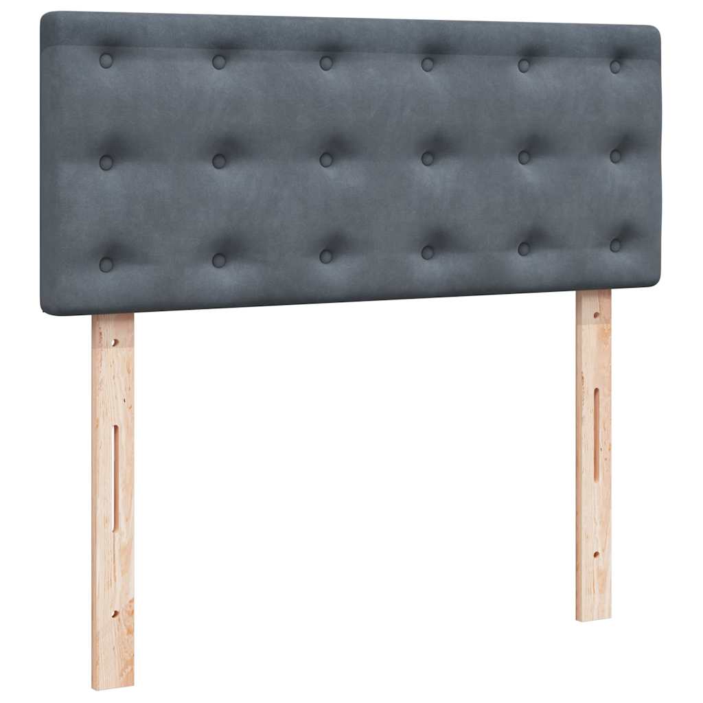 Struttura Letto Pouf con Materasso 120x200 cm Velluto