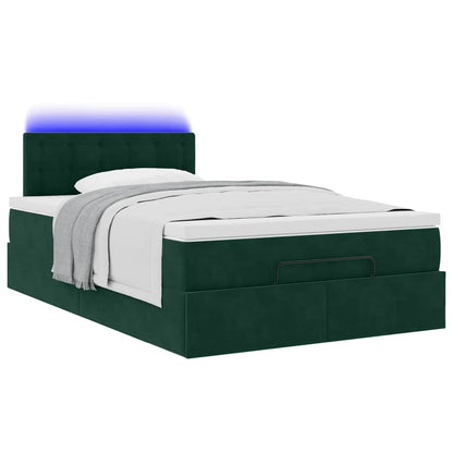 Struttura Letto Pouf con Materasso 120x200 cm Velluto | homemem39