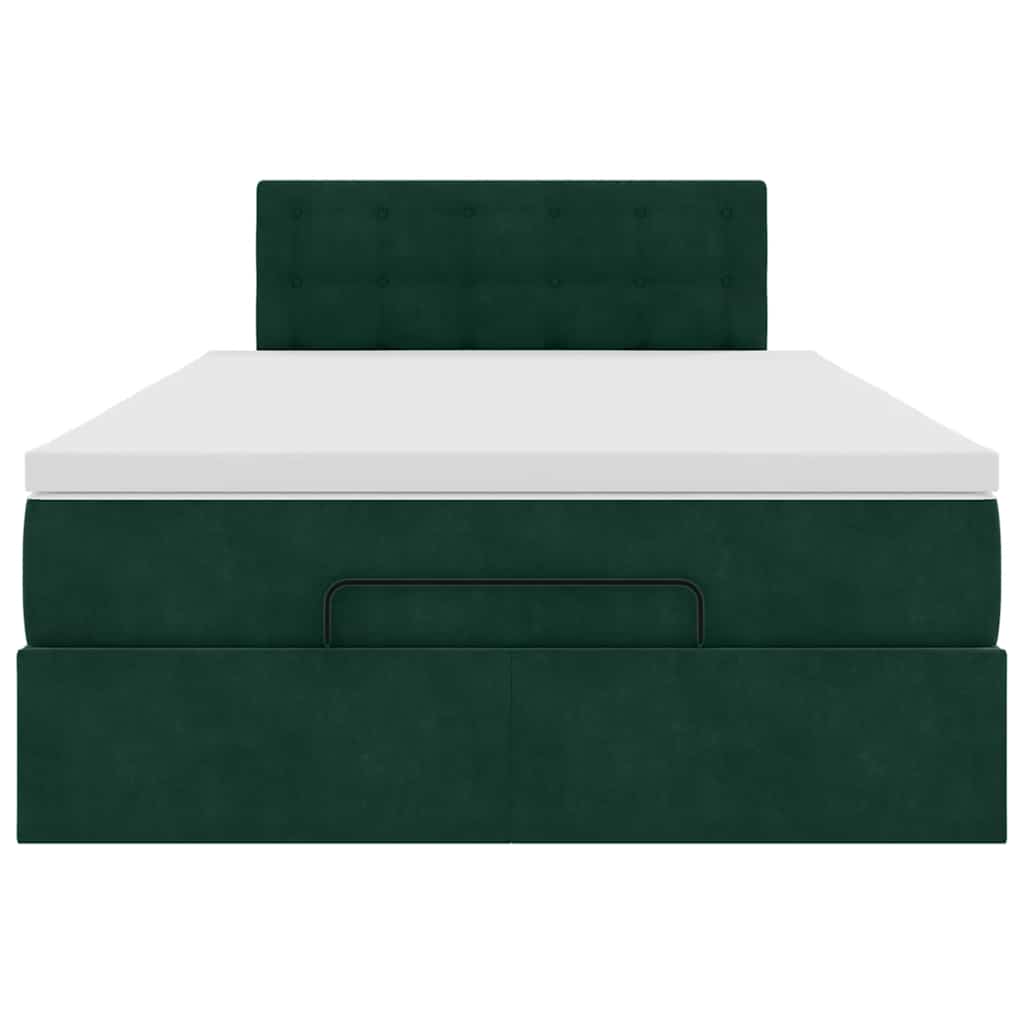 Struttura Letto Pouf con Materasso 120x200 cm Velluto | homemem39