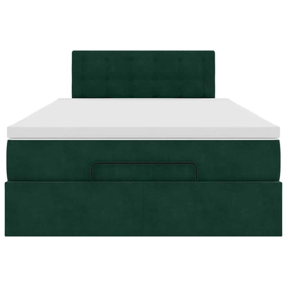 Struttura Letto Pouf con Materasso 120x200 cm Velluto | homemem39
