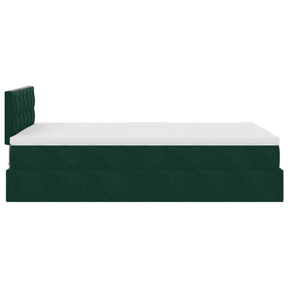 Struttura Letto Pouf con Materasso 120x200 cm Velluto | homemem39