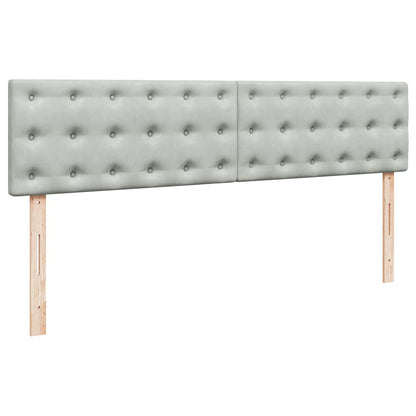 Struttura Letto Pouf con Materasso 160x200 cm in Velluto