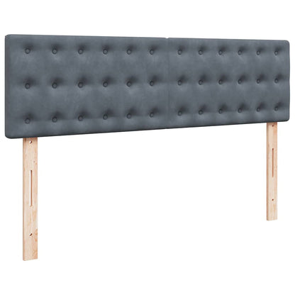 Struttura Letto Pouf con Materasso 160x200 cm in Velluto