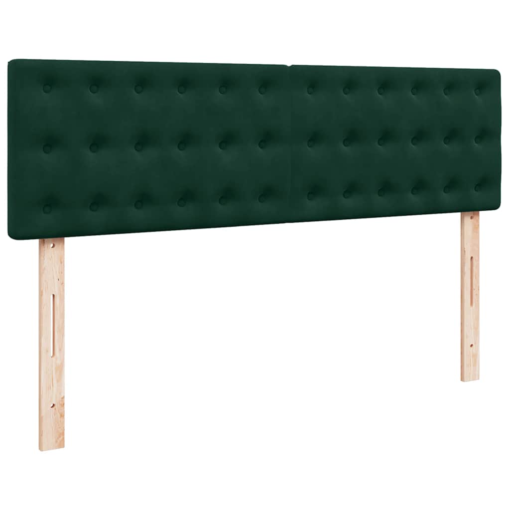 Struttura Letto Pouf con Materasso 160x200 cm in Velluto