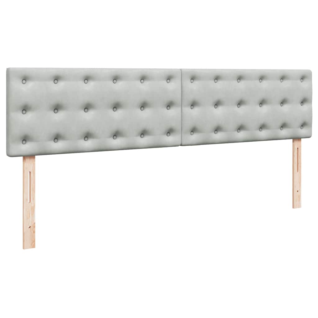 Struttura Letto Pouf con Materassi 200x200 cm Velluto