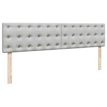 Struttura Letto Pouf con Materassi 200x200 cm Velluto