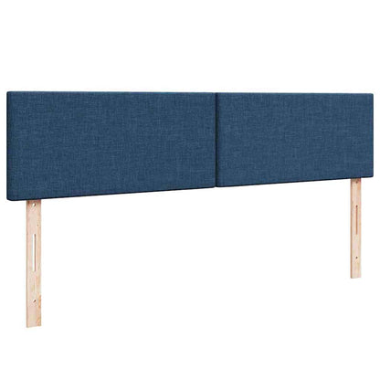 Struttura Letto Pouf con Materassi Blu 180x200cm in Tessuto