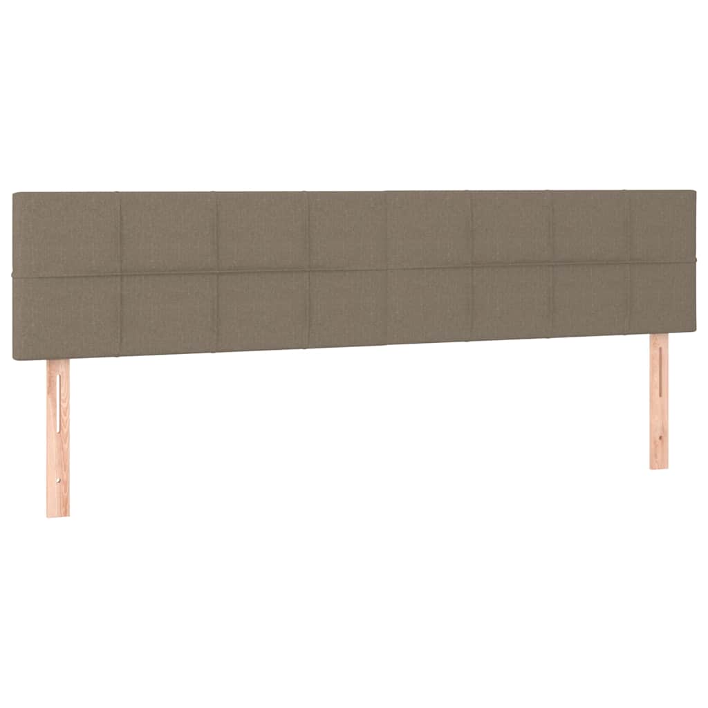 Struttura Letto Pouf con Materassi Tortora 180x200cm in Tessuto | homemem39