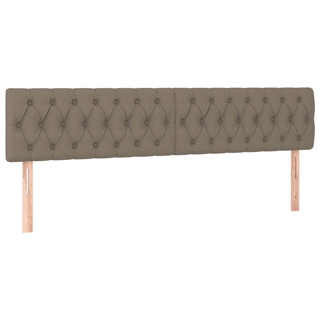 Struttura Letto Pouf con Materassi Tortora 180x200cm in Tessuto