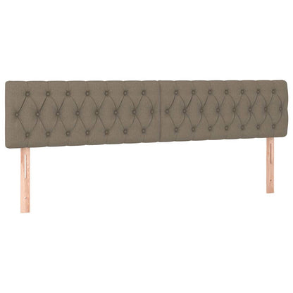 Struttura Letto Pouf con Materassi Tortora 180x200cm in Tessuto