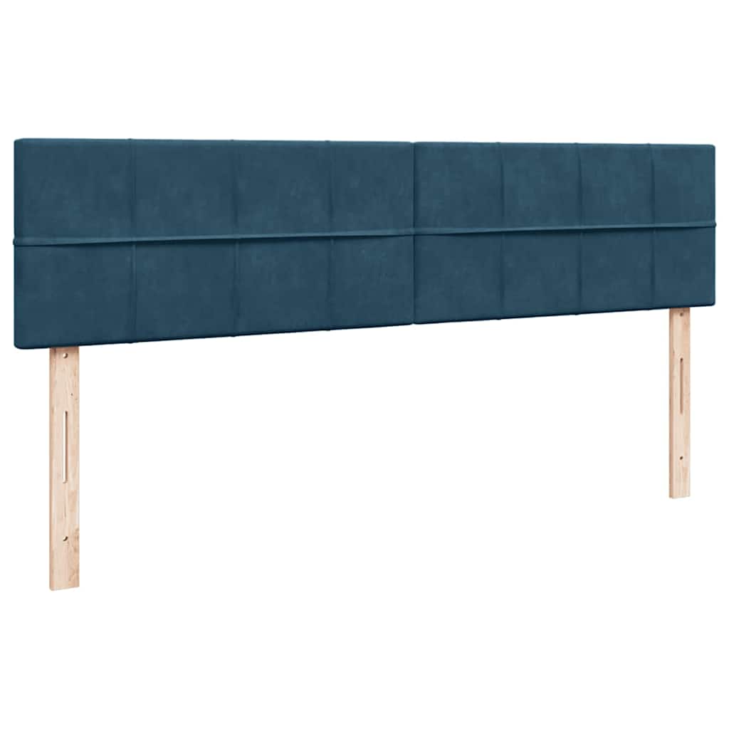 Struttura Letto Pouf con Materassi 160x200 cm Velluto