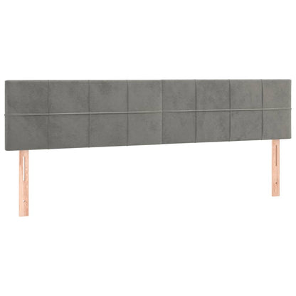 Struttura Letto Pouf con Materassi 200x200 cm Velluto