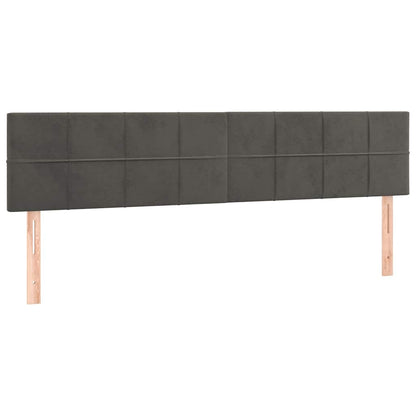 Struttura Letto Pouf con Materassi 200x200 cm Velluto