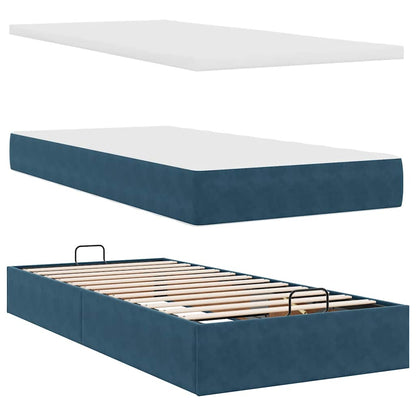 Struttura Letto Pouf con Materassi 160x200 cm Velluto | homemem39