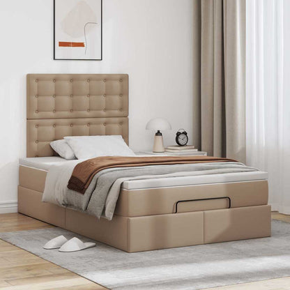 Struttura Letto Pouf con Materasso 120x200 cm Similpelle