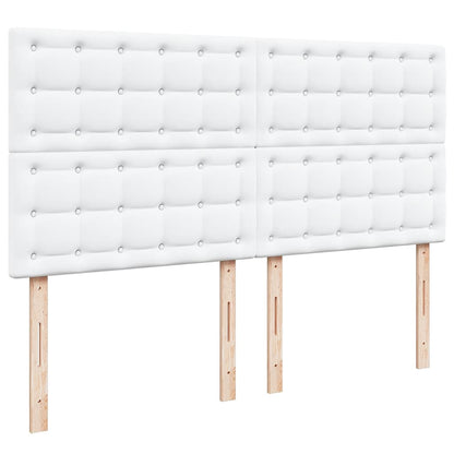 Struttura Letto Pouf con Materasso Bianco 180x200 cm Similpelle | homemem39