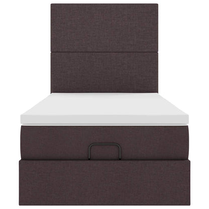 Struttura Letto Pouf con Materasso 80x200 cm in Tessuto