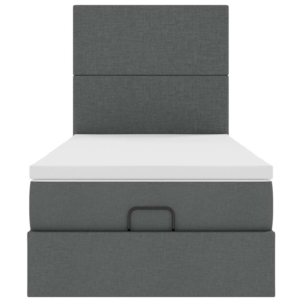 Struttura Letto Pouf con Materasso 90x190 cm in Tessuto