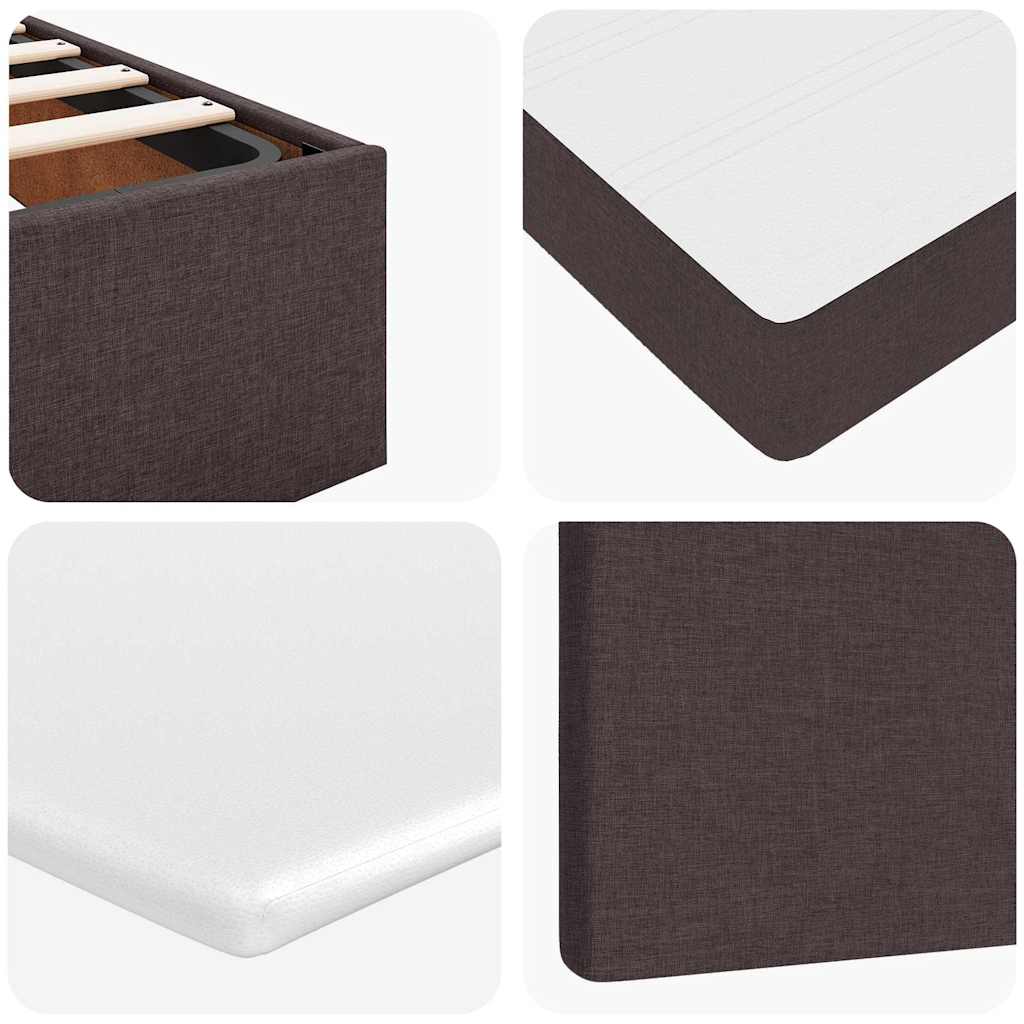 Struttura Letto Pouf con Materasso 90x190 cm in Tessuto