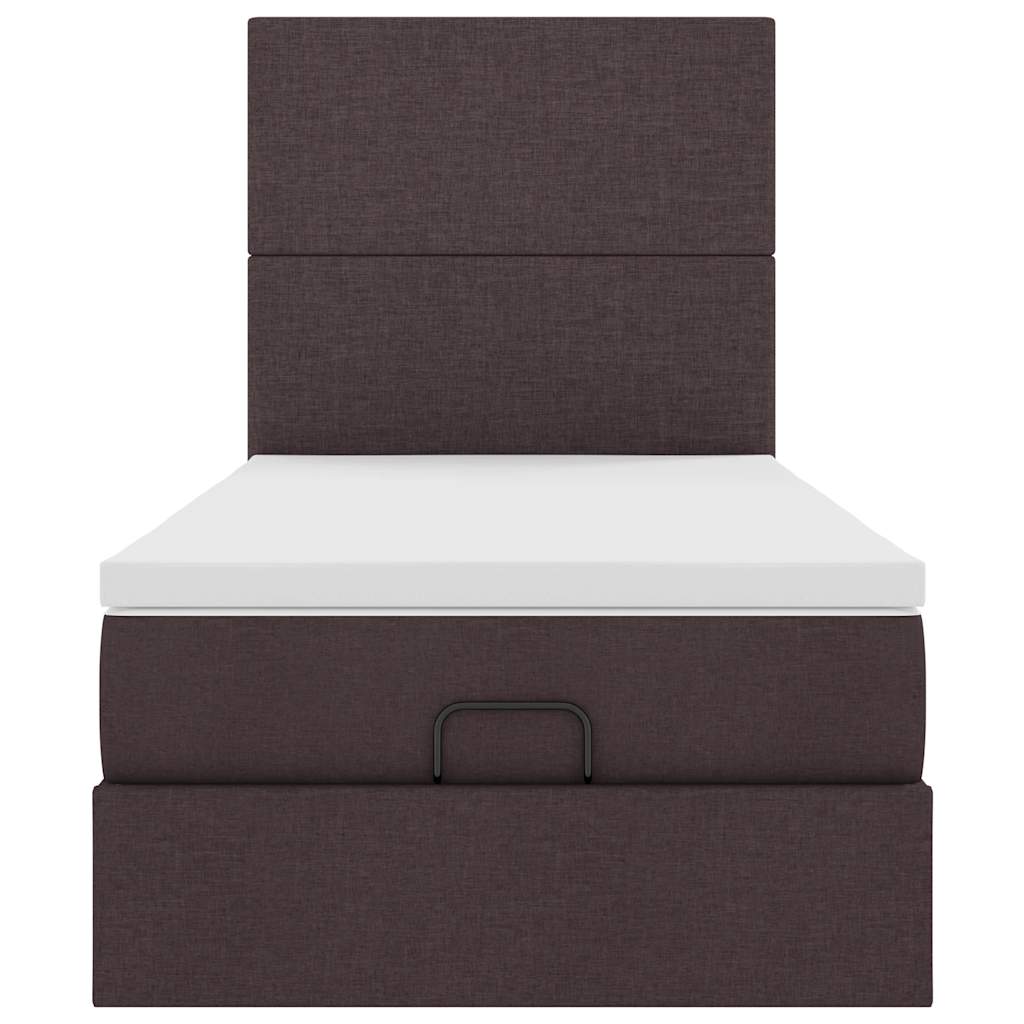 Struttura Letto Pouf con Materasso 100x200 cm in Tessuto