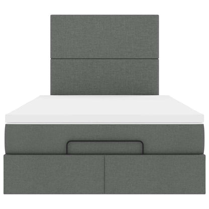 Struttura Letto Pouf con Materasso 80x200 cm in Tessuto