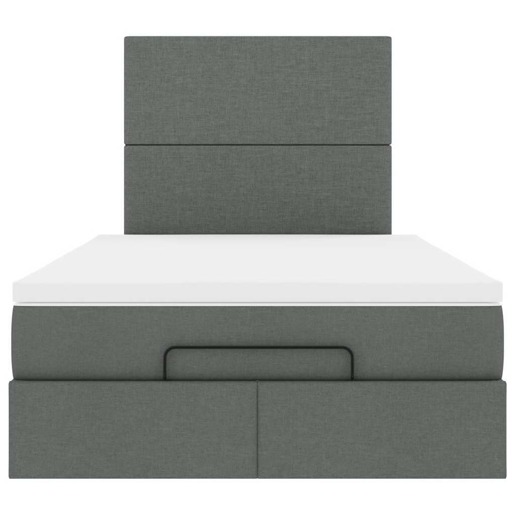 Struttura Letto Pouf con Materasso 120x200 cm in Tessuto - homemem39