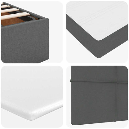 Struttura Letto Pouf con Materasso 100x200 cm in Tessuto