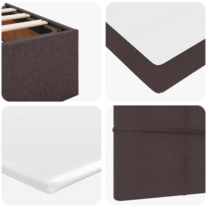 Struttura Letto Pouf con Materasso 120x200 cm in Tessuto