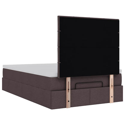 Struttura Letto Pouf con Materasso 120x200 cm in Tessuto