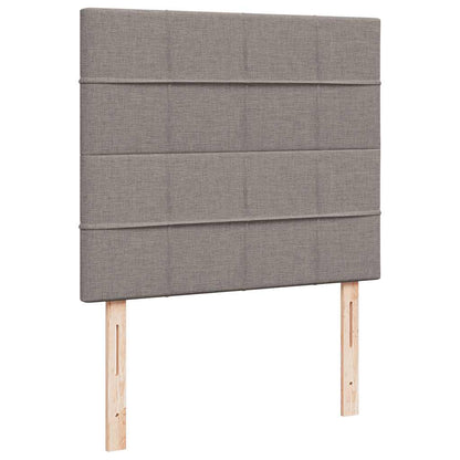Struttura Letto Pouf con Materasso Tortora 120x200cm in Tessuto